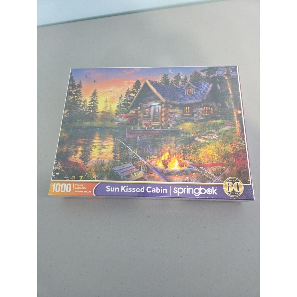 NEW Springbok 500 Piece SUN KISSED CABIN Puzzle